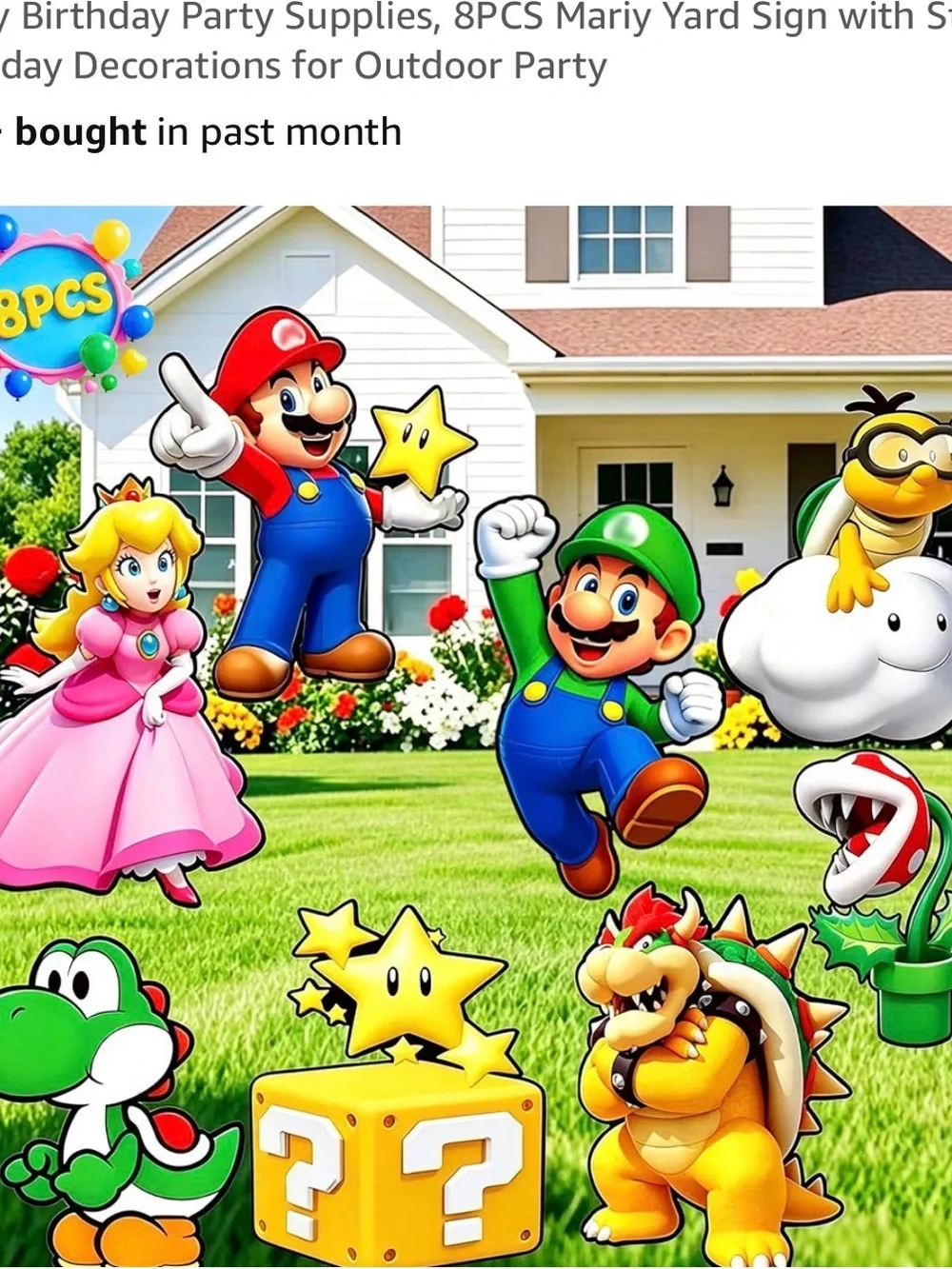 Super Mario- Home Party Supplies